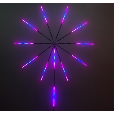 Banda artificii LED, Bluetooth/USB, Control prin telecomanda/telefon, RGB, Sincronizare audio, 1 cm, Multicolor - Benzi led - atMag.ro