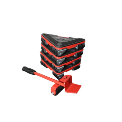 Kit complet pentru mutat si carat mobila, At Performance, reglare 360 grade, greutate maxima 200 kg, otel, Rosu - Echipamente pentru transportat si ridicat - atMag.ro