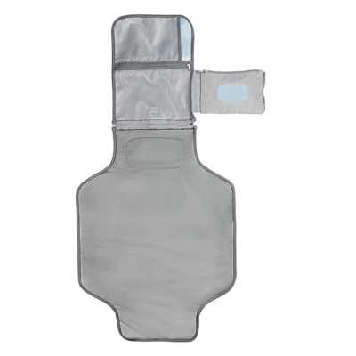 Saltea Pentru Infasat Portabila, Tip Geanta, At Performance, Impermeabila, Multifunctionala, Pliabila, Compartimentata, Sistem Prindere Carucior, 118 x 58 cm, gri - Igiena si ingrijire - atMag.ro