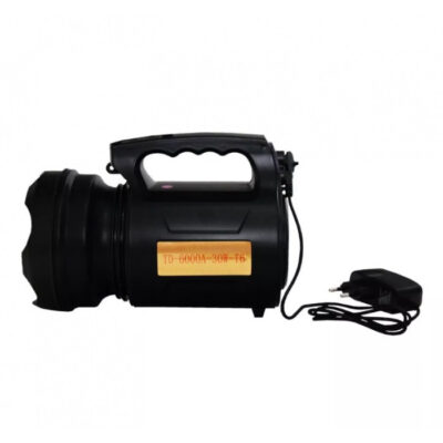 Lanterna Profesionala cu LED TD-6000A-T6, 30 W , Acumulator Integrat, Negru - Lanterne - atMag.ro