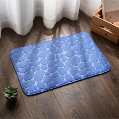 Covor baie, AT PERFORMANCE®, 100% poliester, 38X60 cm, albastru - Covorase baie - atMag.ro