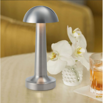 Lampa de birou, At Performance, portabila ciupercuta, 22 cm, Agintie - Veioze si lampi - atMag.ro