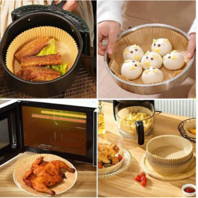 Set 50 Hartii de Copt pentru Friteuza, At Performance, 16 x 4.5 cm, Unica Folosinta, Maro - Friteuze - atMag.ro