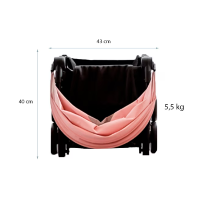 Carucior pentru copii At Performance, usor de pliat si de transportat, cantareste 5 kg - Carucioare si sisteme transport bebe - atMag.ro