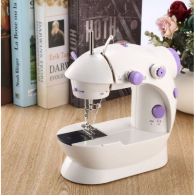 Mini masina de cusut electrica, AT PERFORMANCE, portabila, cu pedala inclusa, 2 viteze de coasere, wireless - Aspiratoare, fiare de calcat & masini de cusut - atMag.ro