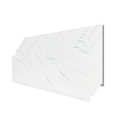 Placa de tapet x 10 lucios, At Performance, impermeabil, Autoadeziv, usor de curatat, 30x60 cm, Marmura alba - Placi decorative - atMag.ro