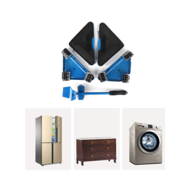 Kit complet pentru mutat si carat mobila, At Performance, reglare 360 grade, greutate maxima 200 kg, otel, albastru - Echipamente pentru transportat si ridicat - atMag.ro