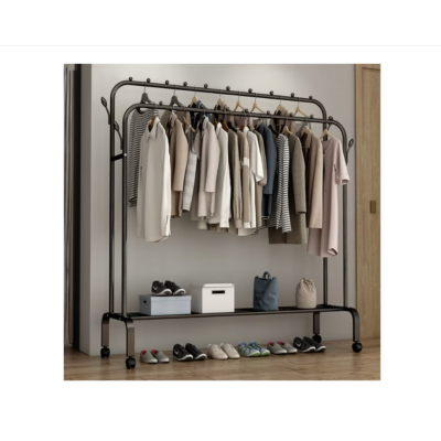 Suport pentru umerase si pantofi, AT PERFORMANCE®, 150 x 110 x 57 cm - Cuiere - atMag.ro