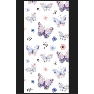 Set x5 Role Tapet 3D, autoadeziv/autocolant, AT PERFORMANCE®, spuma moale, design modern, pentru interior, usor de curatat, rezistent la apa, 68cmx2.8m, model fluturi, mov/alb - Tapet - atMag.ro