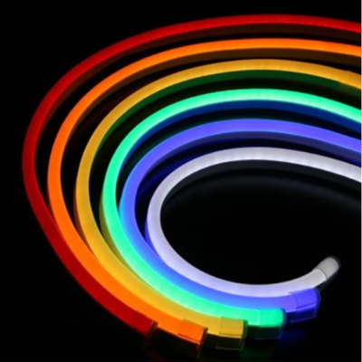 Furtun LED luminos, At Performance®, Neon flex slim trandafi, alb cald, 12V, Rola Banda Led, 5m - Benzi led - atMag.ro