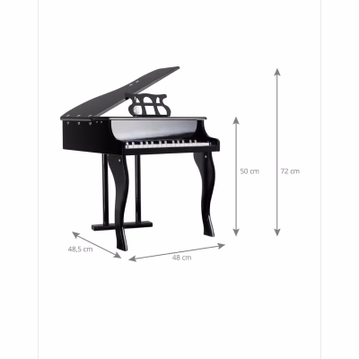 Pian din lemn cu scaunel pentru copii, 30 de clape - Audio HI-FI si Profesionale - atMag.ro