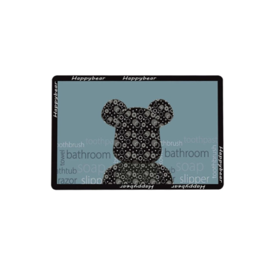 Covor de baie antiderapant, At Performance, Substrat absorbant si uscare rapida, Usor de curatat, Dimensiuni 40 x 60 cm, Calitate Premium, Albastru - Covorase baie - atMag.ro