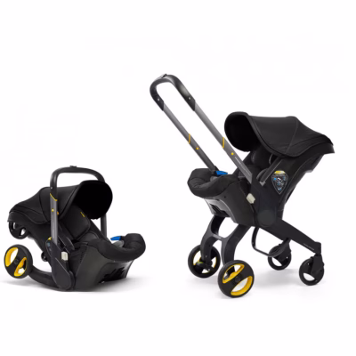 Carucior pentru Bebelusi, Travel, 2 in 1, AT PERFORMANCE®, 0-13 kg, 0-18 luni, Negru. - Carucioare si sisteme transport bebe - atMag.ro