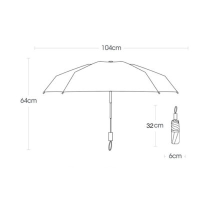 Umbrela, AT PERFORMANCE, compacta, Fibra de sticla/Panza, Rezistenta la vant, Pliabila, Protectie raze UV, cu Deschidere si Inchidere Automata, Verde - Altele - atMag.ro