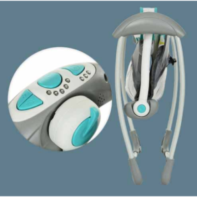 Leagan Electric de bebe, At Performance, Cu 7 melodii, 3 sunete naturale, 2 pozitii de reglare scaun, Albastru - Balansoare, leagane si hamace bebelusi - atMag.ro