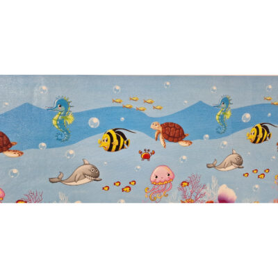 Rola Tapet 3D, autoadeziv/autocolant, AT PERFORMANCE®, spuma moale, design modern, pentru interior, usor de curatat, rezistent la apa, 68cmx2.8m, model acvatic, pesti - Tapet - atMag.ro