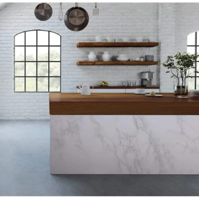 Rola tapet modern, imitatie de marmura At Performance rezistent, la apa, vinil, compact, autoadeziv, 60cmx 300 cm, gri deschis - Tapet - atMag.ro