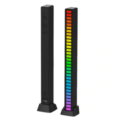 Lampa ambientala, RGB, in ritm sonor, 18cm, 4 intensitati, 32 leduri - Veioze si lampi - atMag.ro