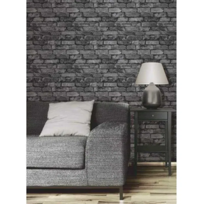 Set x5 Role Tapet 3D, autoadeziv/autocolant, AT PERFORMANCE®, spuma moale, design modern, pentru interior, usor de curatat, rezistent la apa, 68cmx2.8m, model Caramida gri - Tapet - atMag.ro