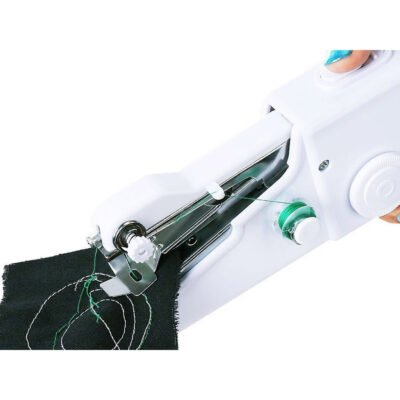 Mini masina de cusut portabila, AT PERFORMANCE, pe baterii, Alba - Aspiratoare, fiare de calcat & masini de cusut - atMag.ro