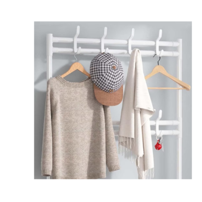 Cuier cu pantofar, Metalic, cu 5 rafturi, At Performence, Agatatori, Alb - Mobila Hol - atMag.ro