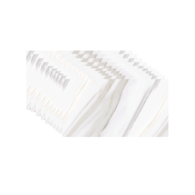 Placa de tapet x 10 lucios, At Performance, impermeabil, Autoadeziv, usor de curatat, 30x60 cm, Marmura alba cu fir auriu - Placi decorative - atMag.ro