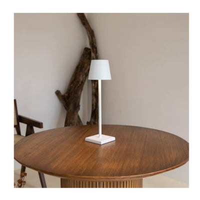 Lampa de masa, At Performance, led reincarcabila cu 3 temperaturi de culoare cald/rece/neutru, 38 cm x10 cm, culoare Alb - Veioze si lampi - atMag.ro