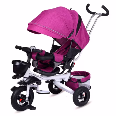 Tricicleta Pentru Copii, At Performance, Scaun Reversibil, 360, Pozitie de Somn, Roti din Cauciuc, Suport picioare, Pliabil, Loc depozitare - Triciclete - atMag.ro