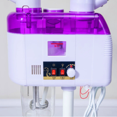 Steamer dublu, At Performance, Cald si Rece, Dispozitiv facial, Alb/Mov - Aparate & Accesorii ingrijire personala - atMag.ro