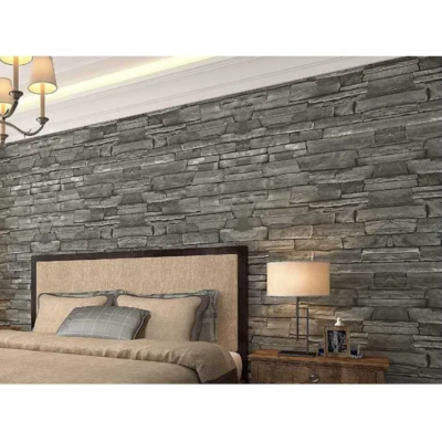 Set x5 Role Tapet 3D, autoadeziv/autocolant, AT PERFORMANCE®, spuma moale, design modern, pentru interior, usor de curatat, rezistent la apa, 68cmx2.8m, model Caramida gri - Tapet - atMag.ro