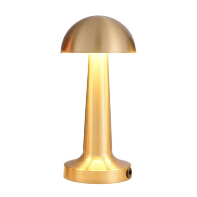 Lampa de birou, At Performance, portabila ciupercuta, 22 cm, Gold - Veioze si lampi - atMag.ro