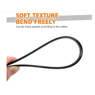 Rola de ornament adeziva, At Performance, pentru decoratiuni, 50m, 5 mm grosime, negru - Tapet - atMag.ro