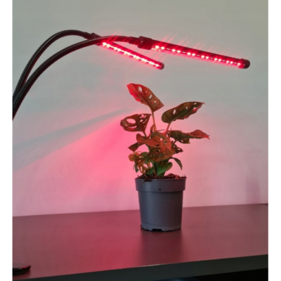 Lampa LED pentru cresterea plantelor, 80W, 3/9/12h, Metal/PVC/Fier, Negru - Veioze si lampi - atMag.ro