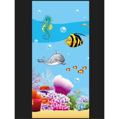 Rola Tapet 3D, autoadeziv/autocolant, AT PERFORMANCE®, spuma moale, design modern, pentru interior, usor de curatat, rezistent la apa, 68cmx2.8m, model acvatic, pesti - Tapet - atMag.ro