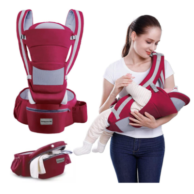 Marsupiu Multifunctional pentru bebelusi cu suport lombar, At Performance, Bumbac, 9 in 1, Varsta 0-36 luni, Verde - Carucioare si sisteme transport bebe - atMag.ro