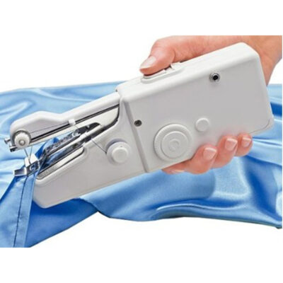 Mini masina de cusut portabila, AT PERFORMANCE, pe baterii, Alba - Aspiratoare, fiare de calcat & masini de cusut - atMag.ro