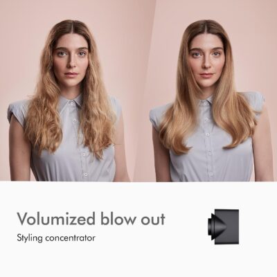 Uscator de par ultra puternic, At Performance, Ioni Negativi, Aer rece/ cald, 3 Trepte de viteza, 4 Trepte de temperatura, 5 Capete diferite, Gri - Aparate & Accesorii ingrijire personala - atMag.ro