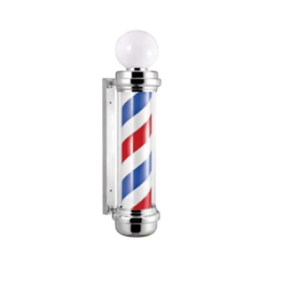 Reclama luminoasa frizerie, barber shop, Barber Pole, 90 x 20 x 22, Rosu/Alb/Albastru - Reclame luminoase - atMag.ro