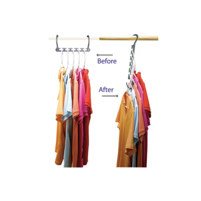 Set 10 suporturi organizatoare, AT PERFORMANCE®, pentru umerase, alb - Cuiere - atMag.ro