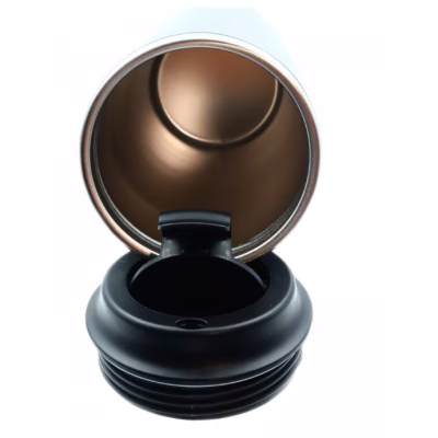 Termos forma pahar, antialunecare si antivarsare, antibalas, cu pereti dubli, 350 ml, Negru - Bucatarie si Servire - atMag.ro