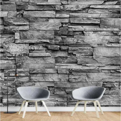 Set x5 Role Tapet 3D, autoadeziv/autocolant, AT PERFORMANCE®, spuma moale, design modern, pentru interior, usor de curatat, rezistent la apa, 68cmx2.8m, model Caramida gri - Tapet - atMag.ro