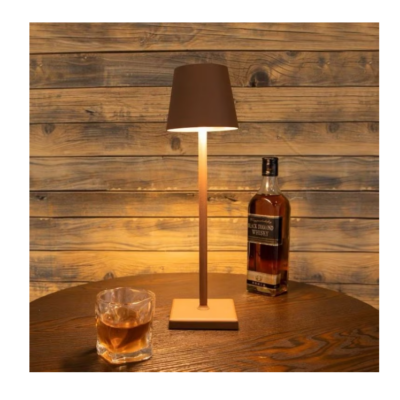 Lampa de masa, At Performance, led reincarcabila cu 3 temperaturi de culoare cald/rece/neutru, 38 cm x10 cm, culoare Auriu - Veioze si lampi - atMag.ro