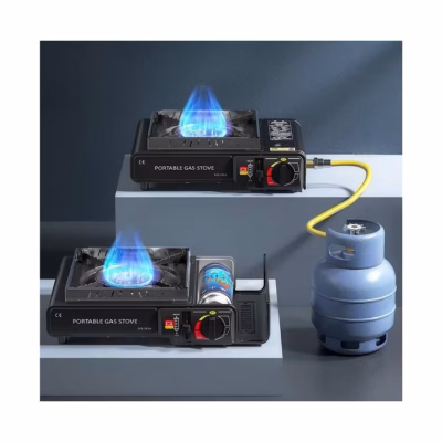 Mini aragaz camping portabil, Aprindere automata, 2.5Kw, AT PERFORMANCE, negru - Electrocasnice & Climatizare - atMag.ro