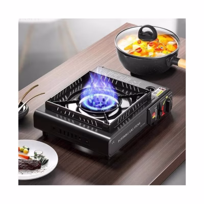 Mini aragaz camping portabil, Aprindere automata, 2.5Kw, AT PERFORMANCE, negru - Electrocasnice & Climatizare - atMag.ro