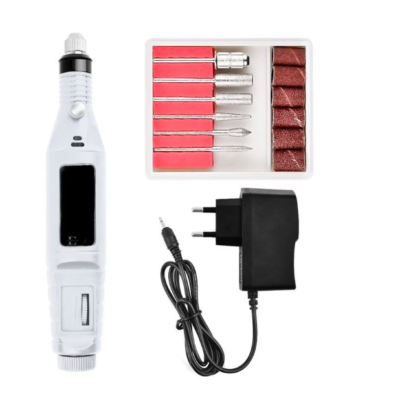 Freza Unghii Semiprofesionala At Performace, 9w, Ideala pentru Manechiura si Pedichiura 3.000-20.000 RPM, Alb - Aparate & Accesorii ingrijire personala - atMag.ro