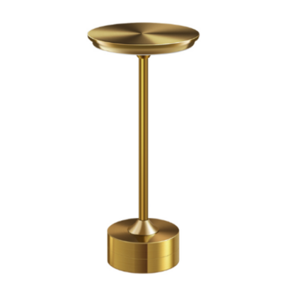 Lampa Led din metal, pentru Restaurante, Mese, Hoteluri, Birouri, reincarcabila prin USB, cu touch, Gold - Veioze si lampi - atMag.ro