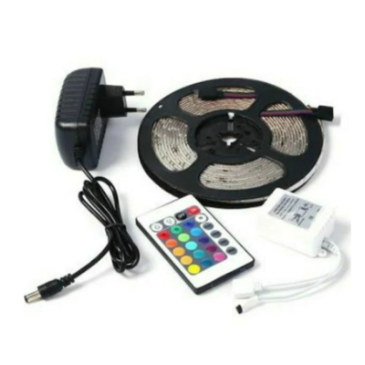 Kit banda led RGB cu telecomanda, 5m, 270 de leduri - Benzi led - atMag.ro