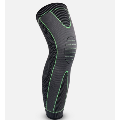 Orteza picior elastica lunga, protectie pentru genunchi, marime universala, 003, negru - Suporturi ortopedice si orteze - atMag.ro