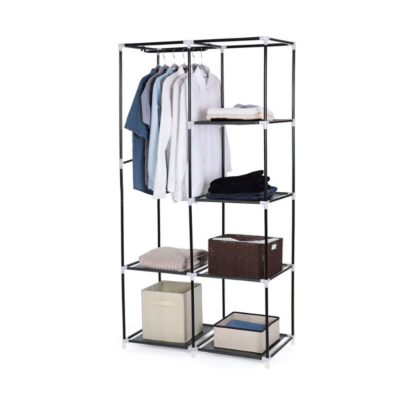 Dulap Din Material Textil, AT PERFORMANCE®, depozitare haine/105X45X170, COFFE - Organizatoare imbracaminte si incaltaminte - atMag.ro