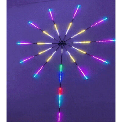 Banda artificii LED, Bluetooth/USB, Control prin telecomanda/telefon, RGB, Sincronizare audio, 1 cm, Multicolor - Benzi led - atMag.ro